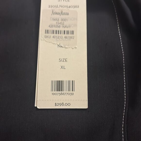 Veronica Beard Tiffany Linen Button-Front Crop Top NWT XL $298 - Picture 4 of 5